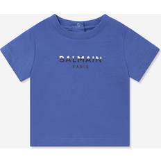 Balmain Baby Boys Paris Logo T-Shirt - Blue 18 Months