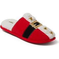 Men - Red Slippers Dearfoams Holiday Novelty Scuff Slip-On Slippers - Red