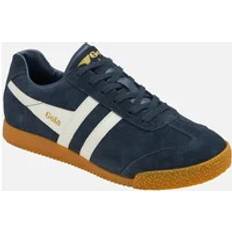 Skor Gola Harrier Suede Trainers - Navy