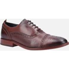 Base London Cast Washed Brogue Shoe - Brown