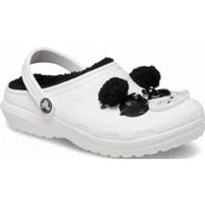 Crocs Børnesko på tilbud Crocs Classic Lined I AM Panda Bear Clogs - Chalk/Black