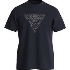 Guess T-shirts Guess Triangle Embro T-shirt - Bleu