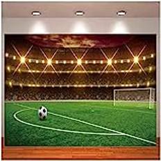 GOOOOODS Fotboll Stadion fotografi bakgrund sport spel sport födelsedagsfest bakgrund grönt glas fotbollsplan spotlight lampor 300 x 200 cm