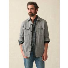 Fabric Jackets Faherty Inlet Knit CPO Men's Jacket - Medium Grey Melange