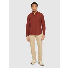 Organic Fabric Shirts Knowledge Cotton Apparel Shirt - Orange