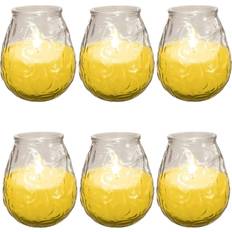 Price's 6 Pack Outdoor Citronella Candle in Glass Jar