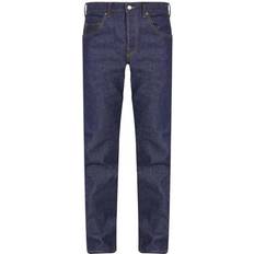 Gucci Pants & Shorts Gucci Washed Blue Denim Jeans with Horsebit Embossed Leather