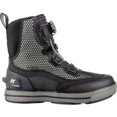 Korkers Chrome Lite Wading Boot Black/Fixed Kling-On Rock Soles, 15.0