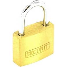 Security Securit 20mm Gold Silver Brass Padlock