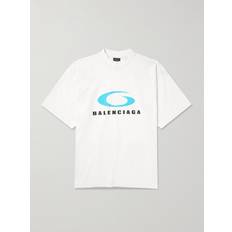 Balenciaga Overdeler Balenciaga Oversized Logo-Print Cotton-Jersey T-Shirt - Men - White