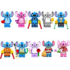 Bonxaif Stitch and Angie Cartoon Disney Toy Story Mini Figures Fit Lego
