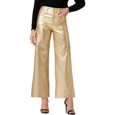 Pantalones & Shorts High Rise Wide Leg Jeans - Gold Foil