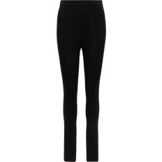 Moncler Bukser & Shorts Moncler Stretch Zip Bukser Uld Stilfulde Damer - Sort