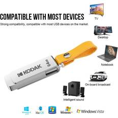 Kodak USB-minnen Kodak (256GB) U Disk Usb3.0 Metal Flash Drive For Computer