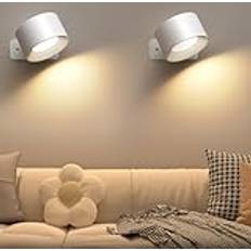 Mexllex LED Vägglampa 2 Stycken - Vit