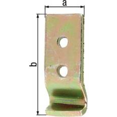 Schließriegel Schließhaken L.83 B.25 S.2mm STA Galv. Gelb Verz. Gah