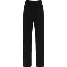 Dolce & Gabbana Women Pants Dolce & Gabbana Wool Gabardine Cigarette Pants Black