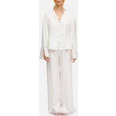 Sleeper Sleeper Louis Satin Pyjama Set - White