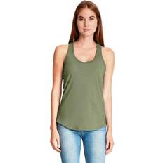 Tank Tops Next Level Gathered Racer-Back Tank - Military Green