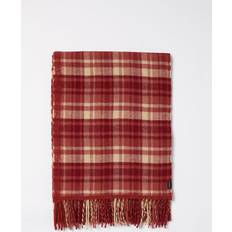 Rojo Bufandas Woolrich Woman Checked Scarf - Burgundy