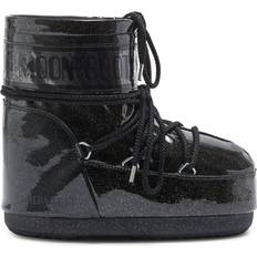 Moon Boot Icon Low Glitter Boots - Black