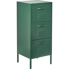 Green Cabinets Beliani Wostok Dark Green Storage Cabinet 43x103cm