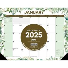 Green Calendars Willow Creek Press Eucalyptus 2025 Desk Pad