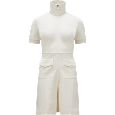 Moncler Dresses Moncler Punto Milano Zip Front Dress - Silk White
