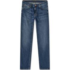 Herre - Oransje Jeans Nudie Jeans Bio-Denim Skinny Lin - Dark Blue Navy