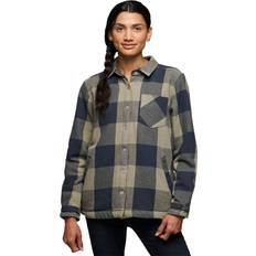 Dam - Gråa Skjortor Black Diamond Project Lined Flannel Shirt - Women's Charcoal/Pine Smoke