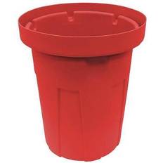 Tough Guy 20 Gal Polyethylene Round Trash Can - Red