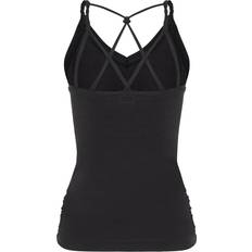 Schwarz - Yoga Oberteile Mandala Damen Cable Yoga Tanktop - Schwarz