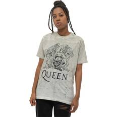 Cropped - Unisex T-shirts Queen Queen Classic Crest Dip Dye T Shirt - White