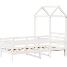 200cm - 90cm Beds vidaXL Day Bed with Roof 90 x 200 cm - White