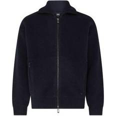 Lang Sweatere Emporio Armani Long Sleeved Cargan - Navy