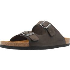 Damen - Nubukleder Flip-Flops Dr. Brinkmann Bonillo Pantoletten - Grau