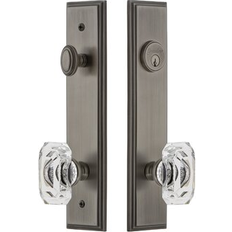 Door Handles Grandeur Carre Single Cylinder Keyed Entry Set 11.0 H x 2.5 W x 2.25 D