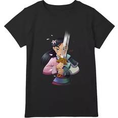 Disney Mulan Anime Style Portrait Girls Plus Graphic Tee