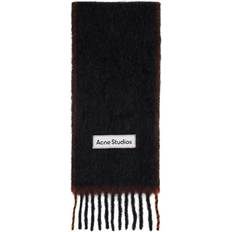 Écharpes Acne Studios Narrow Wool Mohair Scarf - 900 Black