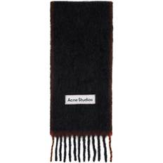 Acne Studios Wool Mohair Narrow Scarf - Black