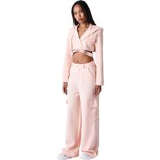 Mujer Blazers Project X Paris Americana Corta Estilo Cargo - Beige