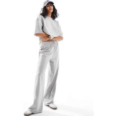 Slits - Unisex Byxor ASOS DESIGN Gråmlerade Tunna Mjukisbyxor - Grå