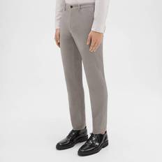 Clothing Theory Zaine Stretch Cotton Blend Trousers - Grey