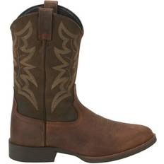 Shoes Stampede Buster III Round Toe Western Boots - Distressed Brown