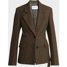 Ferragamo Damen Jacketts Ferragamo Flanell-Blazer Damen - Grün