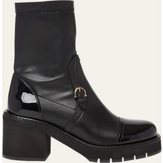 Ferragamo Boots Ferragamo Selyna Block Heel Booties - Black