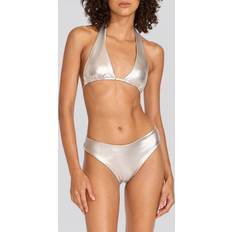 Silver - Women Bikini Tops Solid & Striped Nani Bikini Top Silver