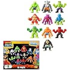 Hti Stretcherz Mini Stretch Squad 10-pack Fidget Toys Lugnande och stresslindrande squishy leksak Sensoriskt lekset Festpåse fyllmedel för