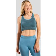 Damen - Fitness - Türkis Bekleidung Odlo Seamless Medium Ceramicool Sports Bra - Blau