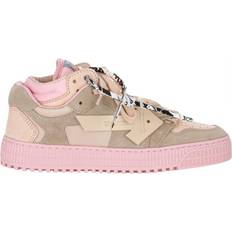 Off-White Women Trainers Off-White Floating Arrow Low-Top Pink Leather Sneakers